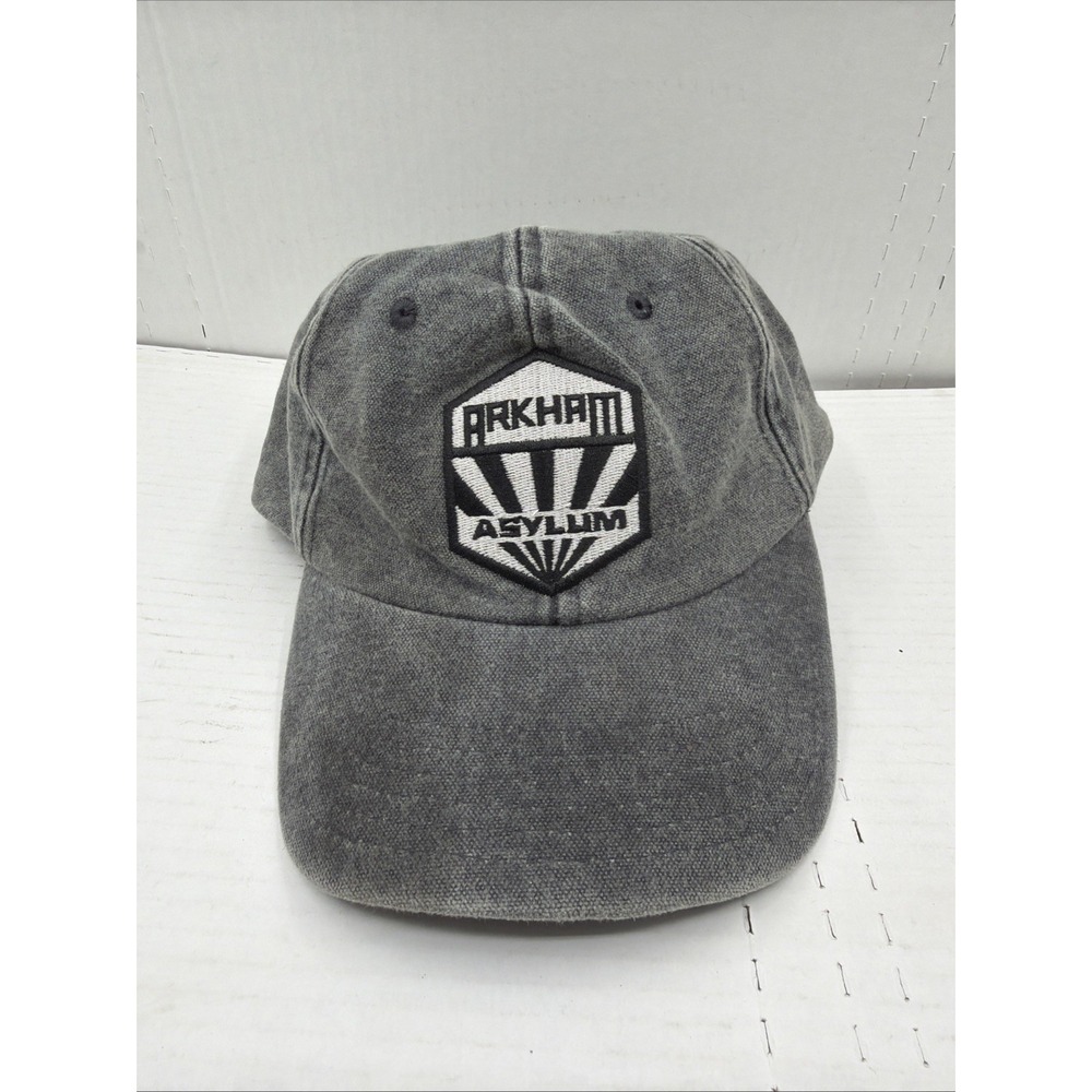 Arkham Asylum Gray Denim Adjustable Baseball Hat Batman & Robin
